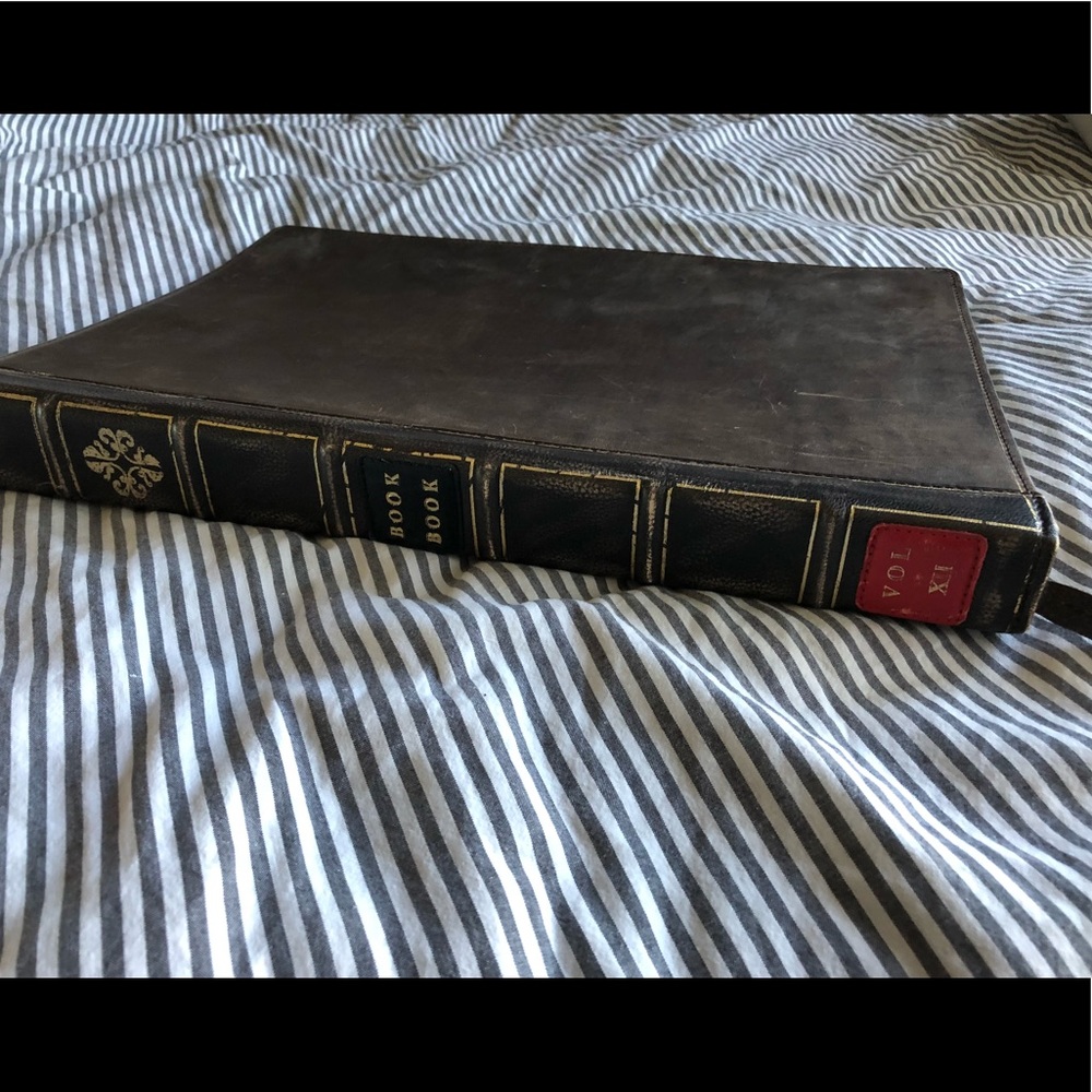 Genuine Leather Book Book for laptops